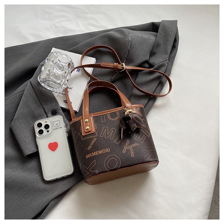 Túi Đeo Chéo Nhỏ In Chữ Đơn Giản Thời Trang Hàn Quốc Cho Nữ