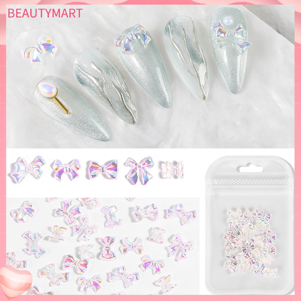 Set 30 Phụ Kiện Nơ Đính Trang Trí Móng Tay Nghệ Thuật Cho Nữ