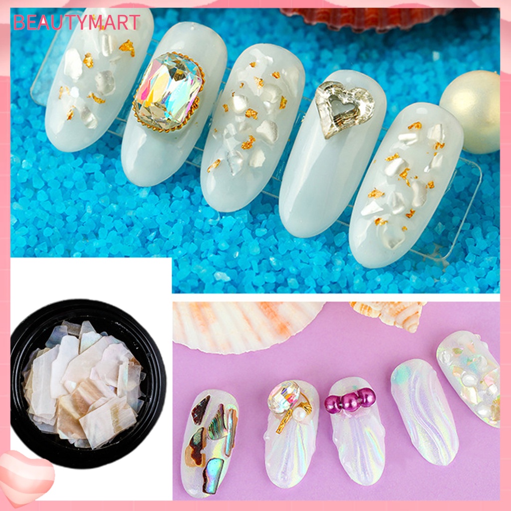 1 Hộp Vỏ Sò Tự Nhiên Trang Trí Móng Tay Nghệ Thuật