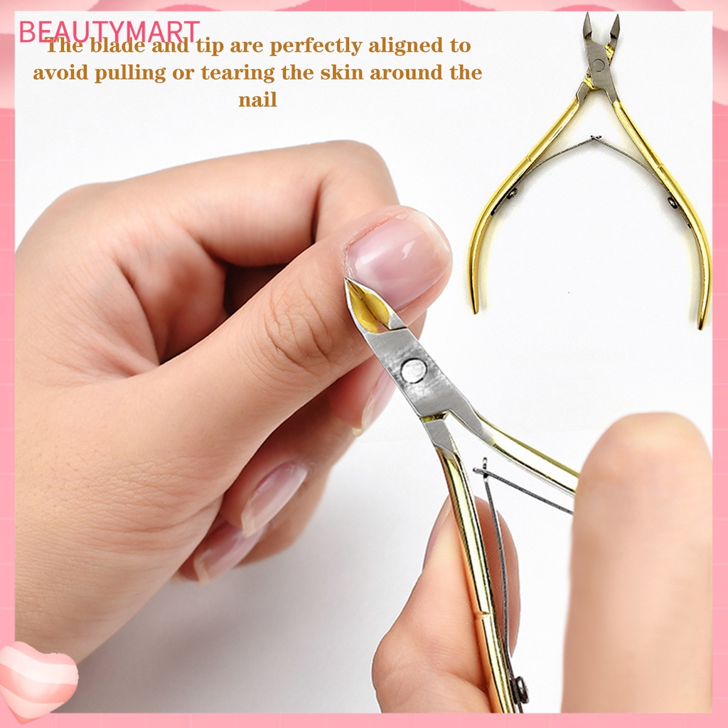 Kềm Cắt Móng Hai Lò Xo Bằng Thép Không Gỉ Chống Mài Mòn Loại Bỏ Da Chết