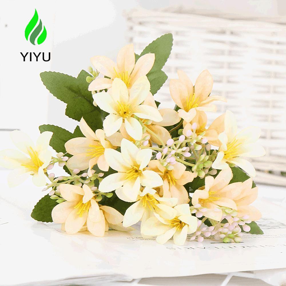 YIYU 1 Bó Hoa Hoàng Gia Nhân Tạo DIY Trang Trí Nội Thất/Tiệc Cưới