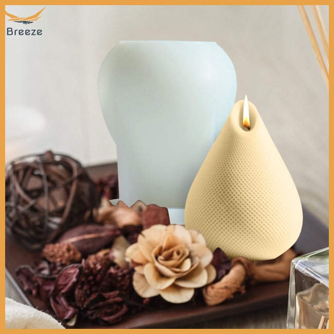 Set 2 Khuôn Silicone Làm Nến Thơm Có Thể Gấp Gọn Tiện Dụng Diy