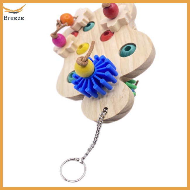 Đồ Chơi Xếp Hình Bằng Gỗ Tự Nhiên Giúp Giảm Căng Thẳng Dành Cho Chim Vẹt