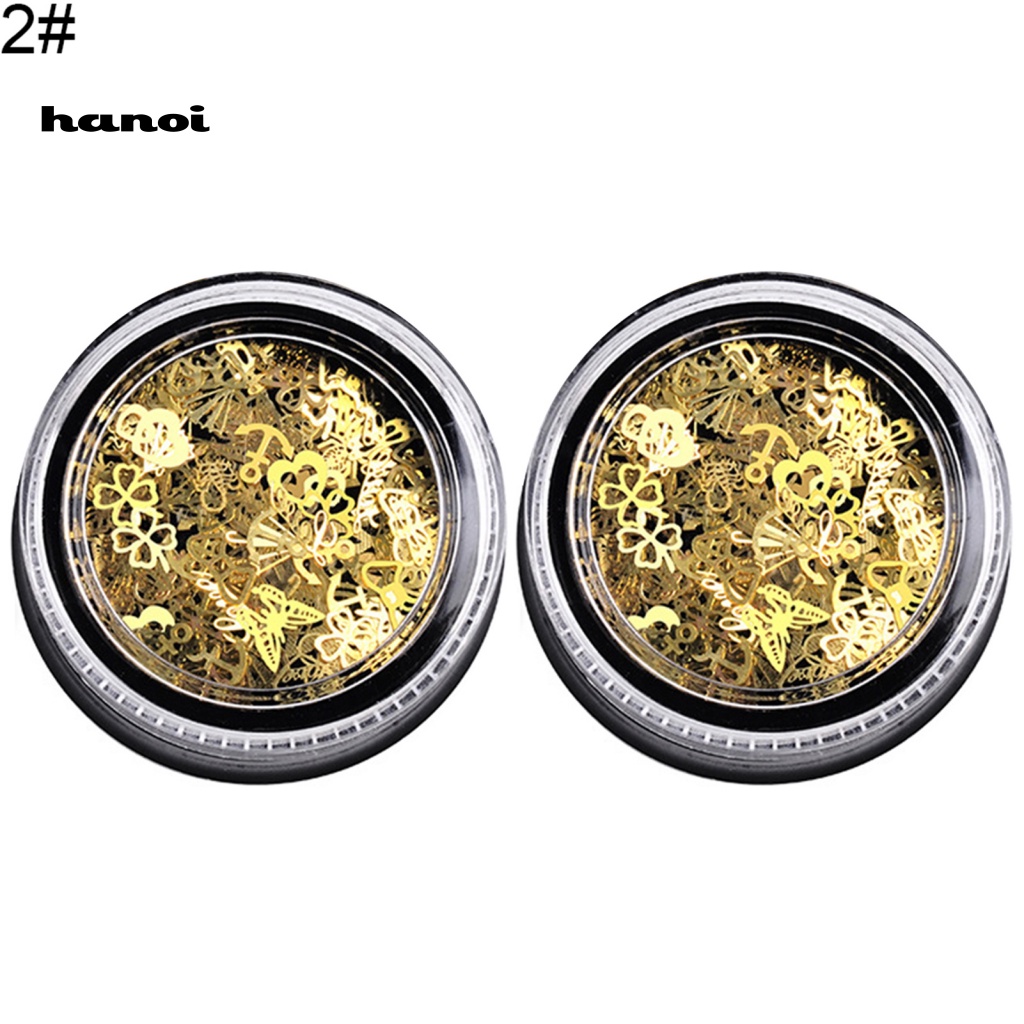 Set 2 Hộp Phụ Kiện Trang Trí Móng Tay Nghệ Thuật