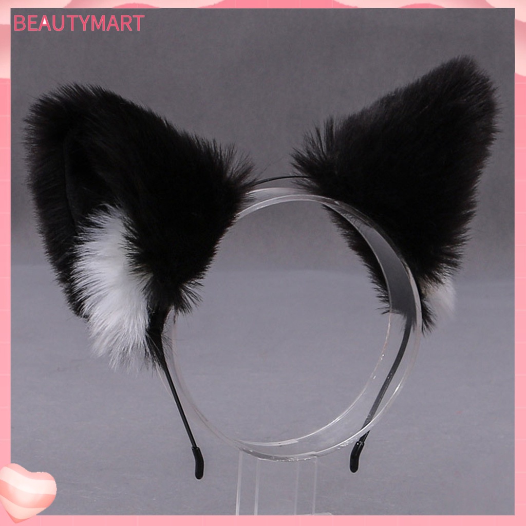 Băng Đô Tai Mèo Lông Xù Tinh Tế Dùng Hóa Trang Tiệc Tùng