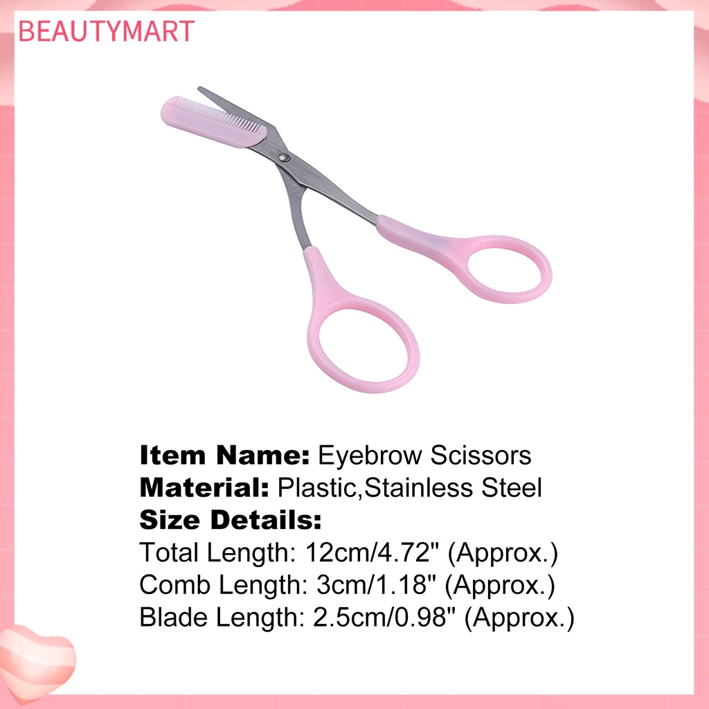 Kéo Tỉa Lông Mày Bằng Nhựa Có Thể Tháo Rời Tinh Tế