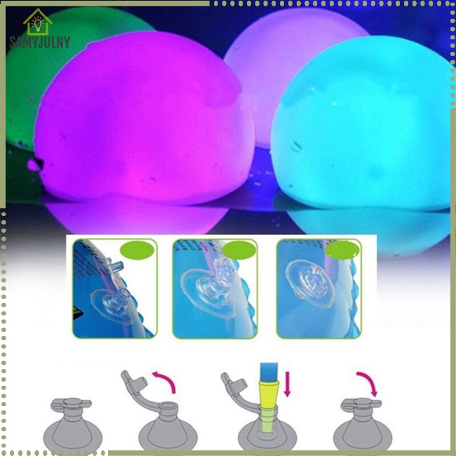 Bong Bóng Bơm Hơi Bằng Pvc Có Đèn Led Điều Khiển Từ Xa Cho Bé