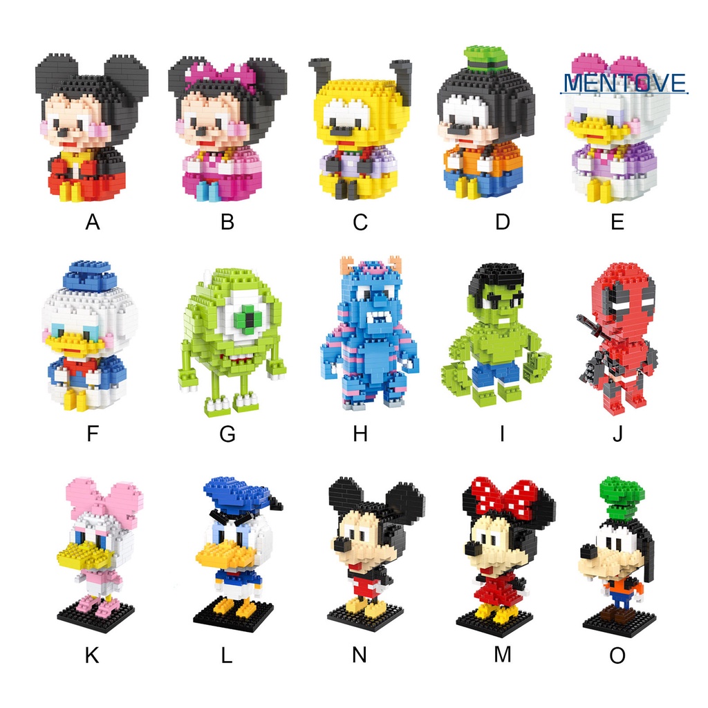 1 Hộp Đồ Chơi Lắp Ráp Hình Khối Mini Dễ Thương An Toàn Cho Bé