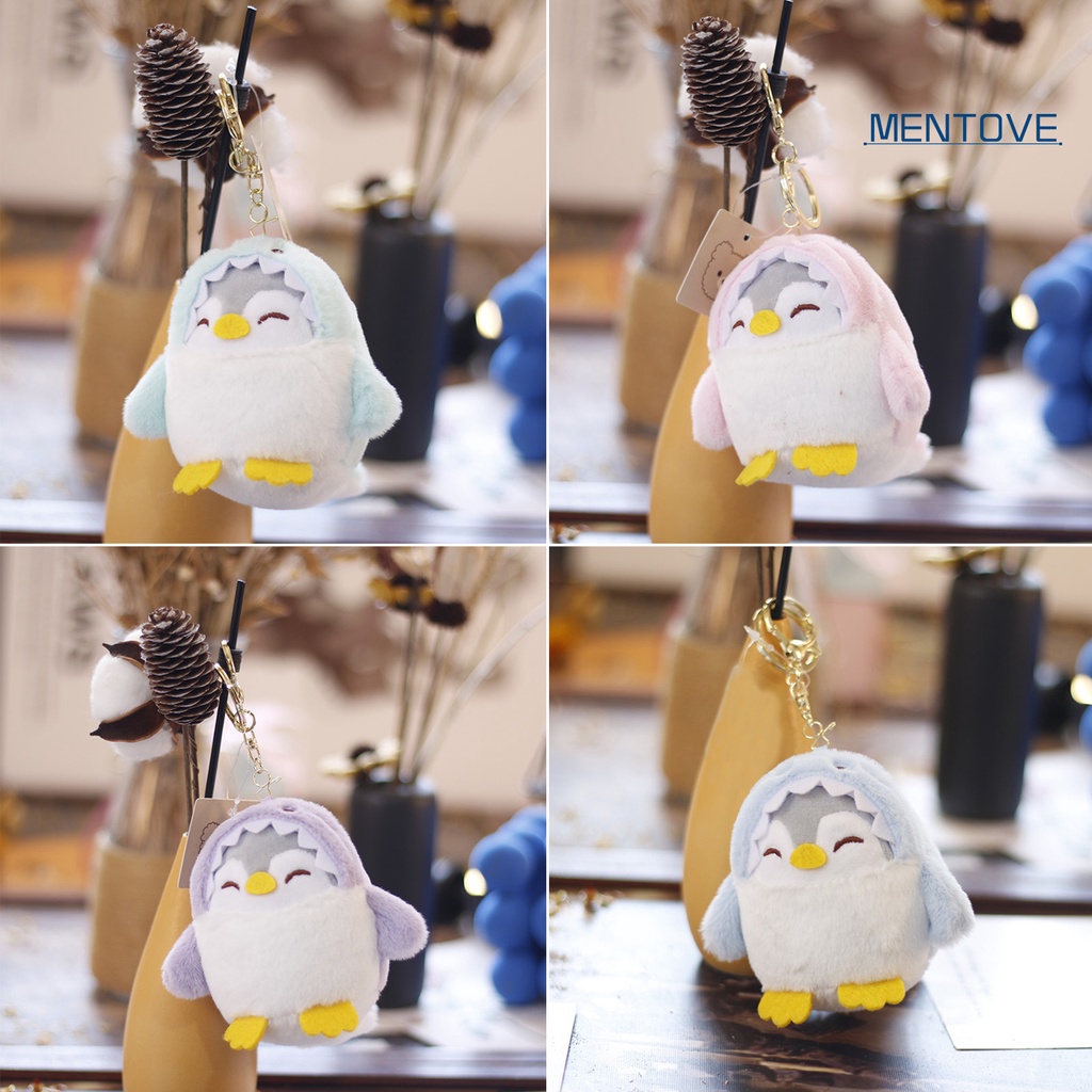 Móc Khóa Hình Cá Mập Nhồi Bông Mềm 10cm Không Phai Màu Dễ Thương Cho Bé