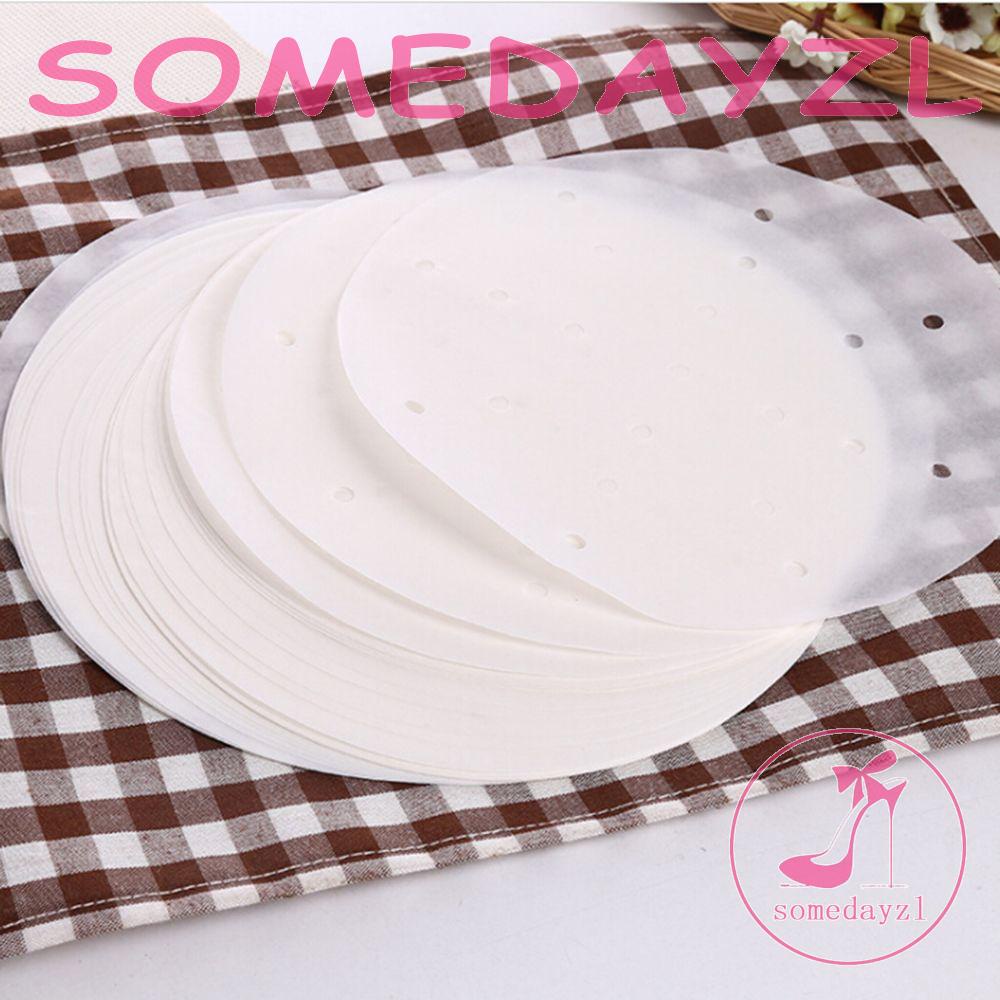 Giấy Lót Hấp Bánh Bao Hình Tròn Đục Lỗ Bằng Silicone Chống Dính