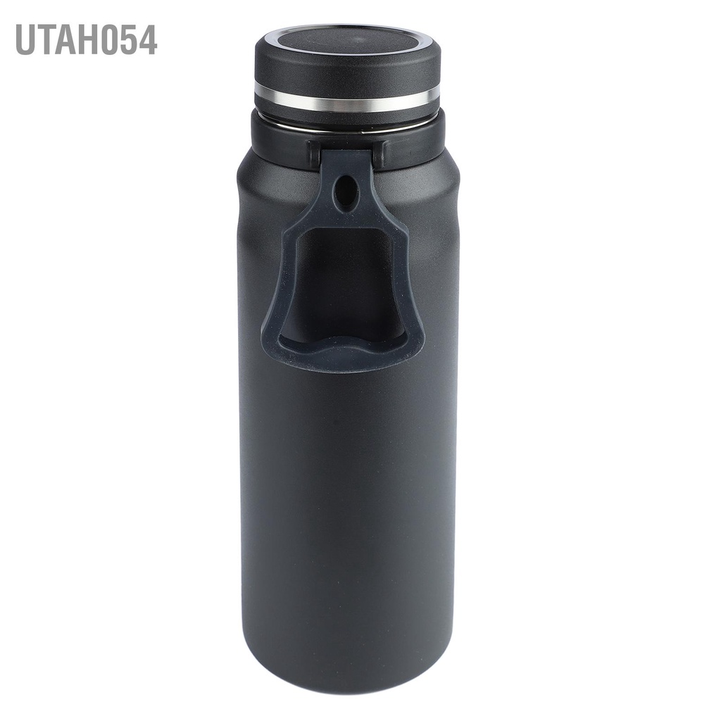Utah054 Bình nước cách nhiệt 1000ml tập thể dục bằng thép không gỉ chân thao giữ ngoài trời