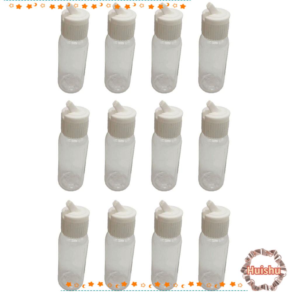 Bộ 12 Chai Nhựa Trong Suốt 1oz 30ml Có Thể Đổ Đầy Tiện Dụng