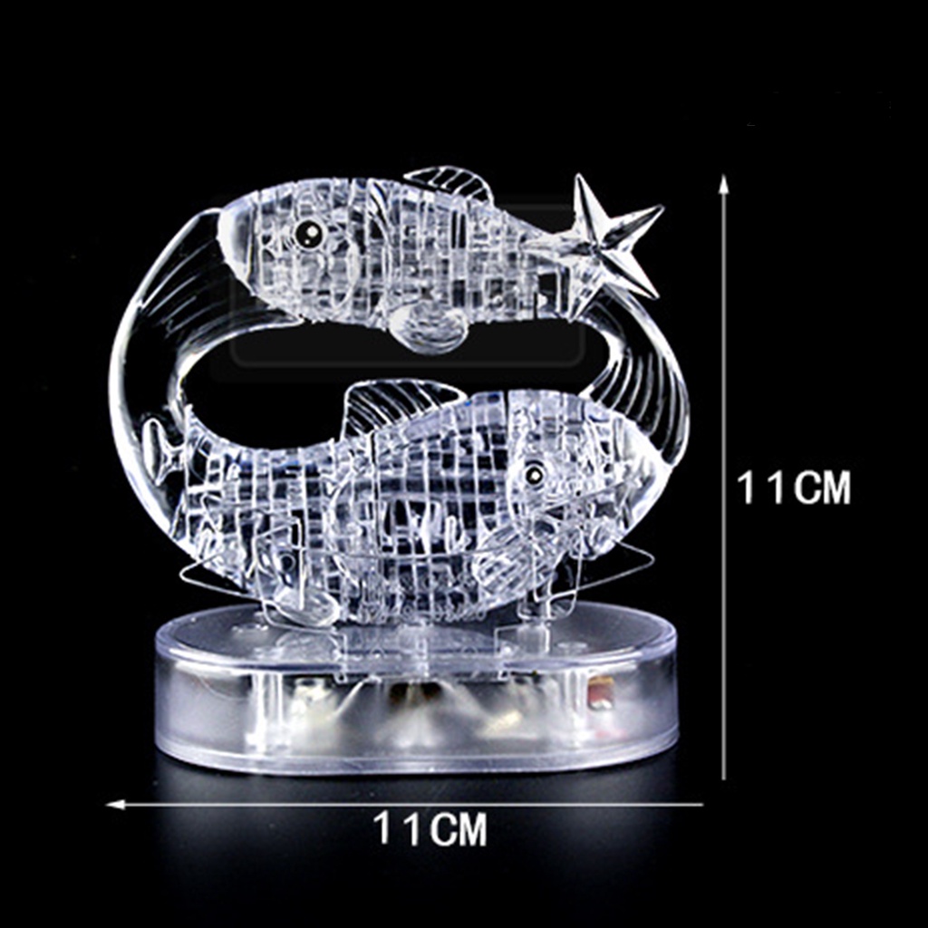 1 Bộ Đồ Chơi Lắp Ráp Tòa Nhà 3D Nhiều Màu Sắc Có Đèn Mắt Bằng Tay Và Mắt
