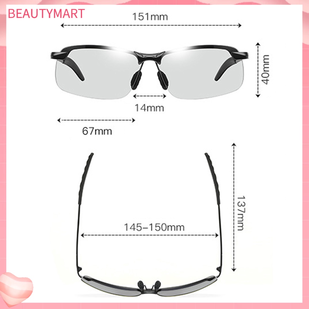Kính Mát Phân Cực Chống Tia UV Thay Đổi Màu Sắc Theo Ngày Và Đêm Cho Nam Và Nữ