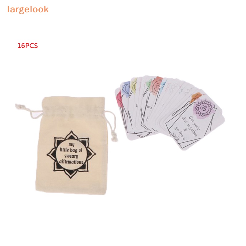 Set 16 Tấm Thiệp In Hình Vui Nhộn Kèm Túi Vải