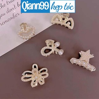 ✨QIAN99 Kẹp Tóc Đính Ngọc Trai Cao Cấp
