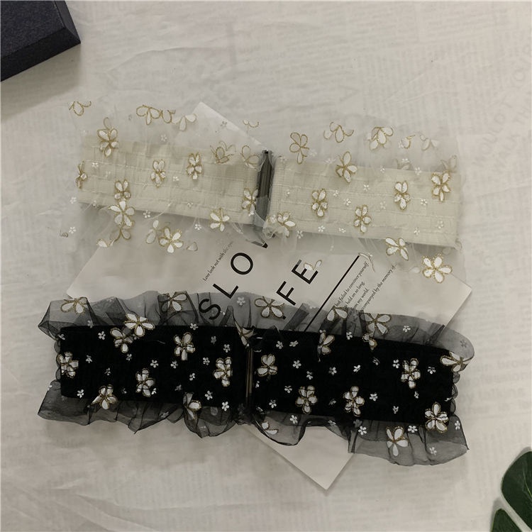 Thắt Lưng Phối Ren Co Giãn Thời Trang Dành Cho Nữ