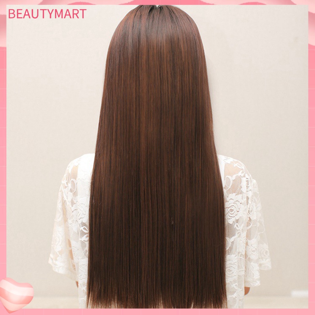 Tóc Giả Dài Thẳng Màu Trơn Thời Trang Cho Nữ