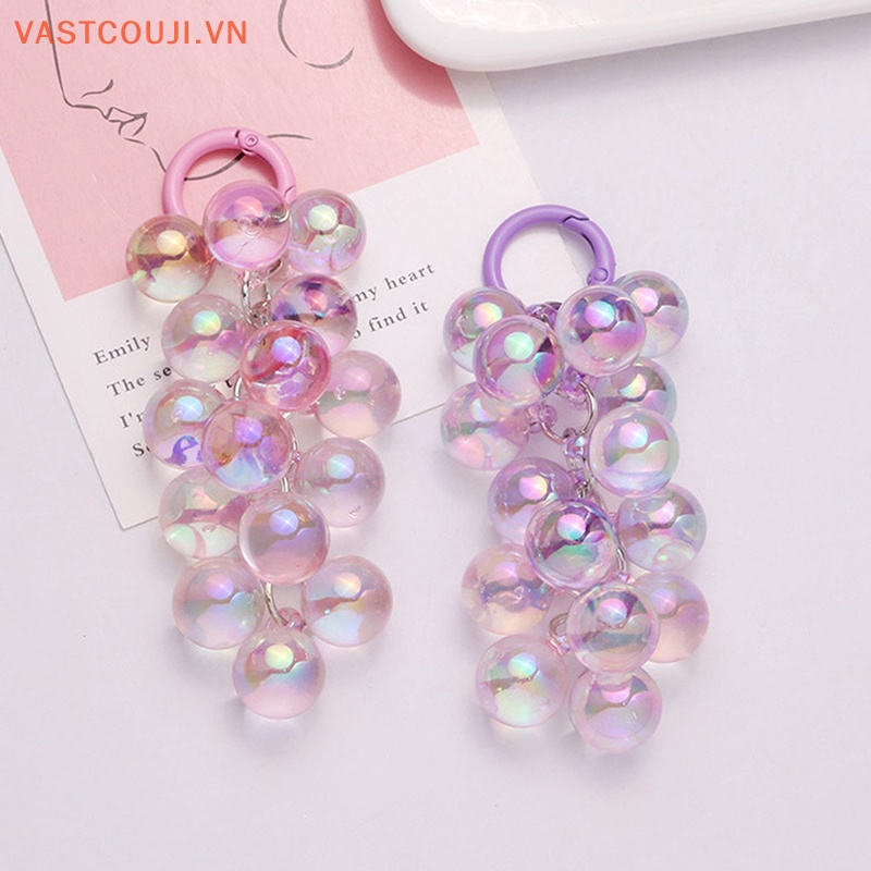 Chuỗi Hạt Treo Chìa Khóa Xe Hơi / Túi Xách Màu Sắc Tươi Tắn Sáng Tạo