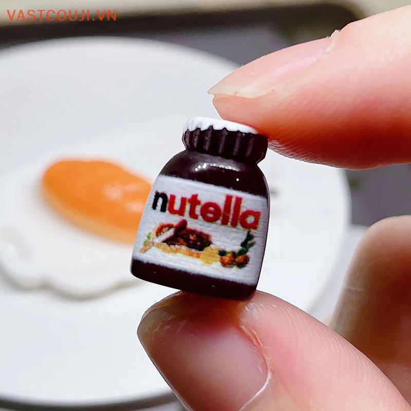 Set 4 Mô Hình Dĩa Bánh Mì Mini Cho Nhà Búp Bê