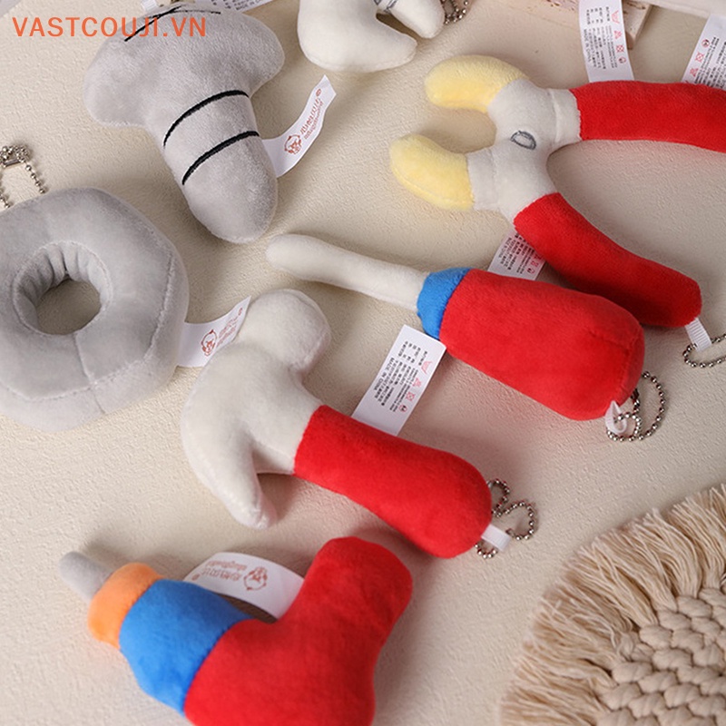 1 Móc Khóa Hình Thú Nhồi Bông VASTJI Dễ Thương