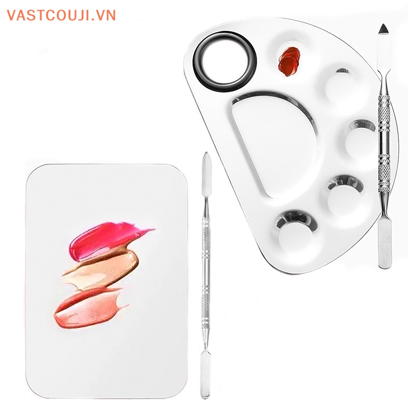 Bộ Bảng Trộn Màu Trang Điểm Móng Tay Bằng Thép Không Gỉ VASTJI