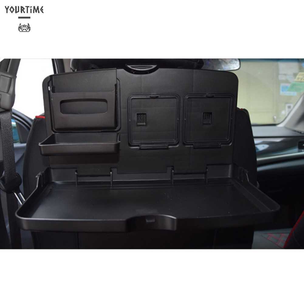 Khay Đựng Thức Ăn / Nước Uống Màu Đen Có Thể Gấp Gọn Tiện Dụng Cho Xe Hơi