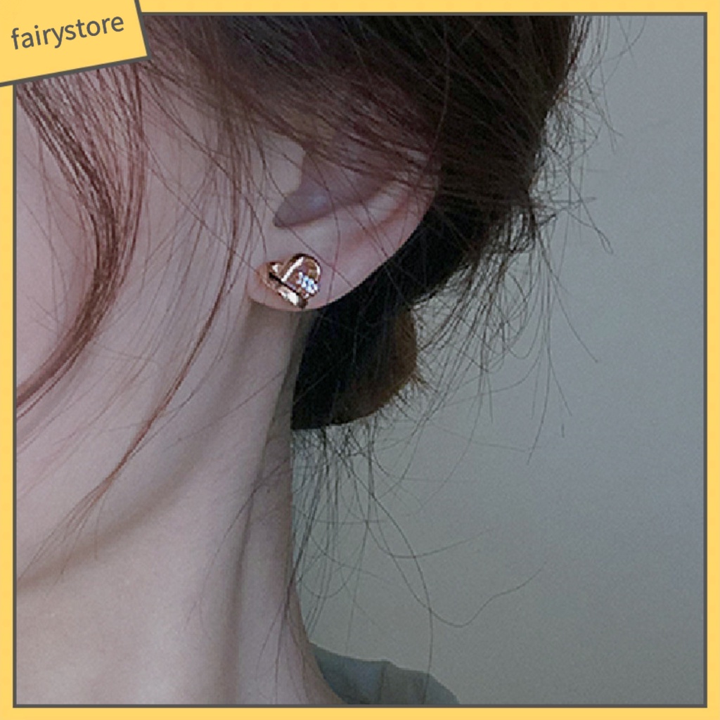 1 Đôi Bông Tai Hình Thánh Giá Đính Đá Thời Trang Dành Cho Nữ