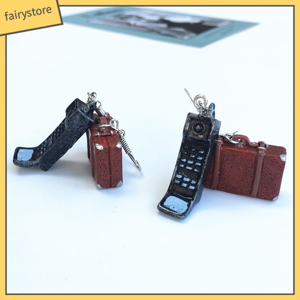 Bông Tai Hình Radio Phonograph Phong Cách Vintage Dành Cho Nữ