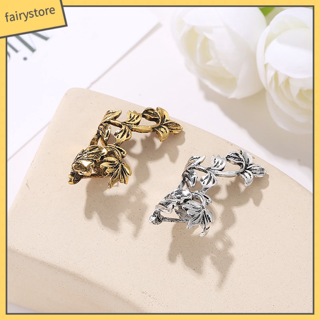 1 Khuyên Kẹp Vành Tai Hình Chiếc Lá Thời Trang Nữ