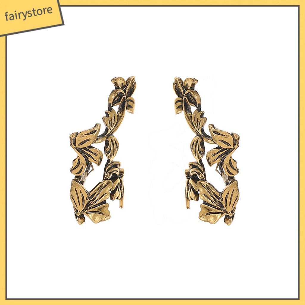 1 Khuyên Kẹp Vành Tai Hình Chiếc Lá Thời Trang Nữ