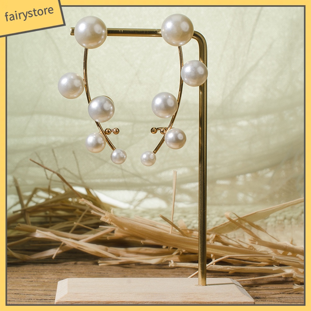 Bông Tai Đính Ngọc Trai Giả Thời Trang Dành Cho Nữ