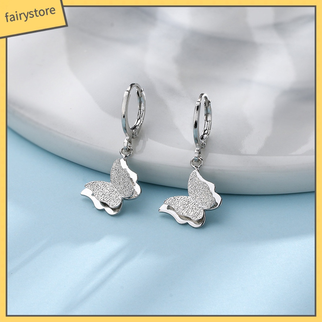 [FRO] 1 Khuyên Tai Vòng Thả Tối Giản Bóng Cao Không Gây Dị Ứng Thời Trang Quà Tặng Cao Cấp Cho Nữ Dating