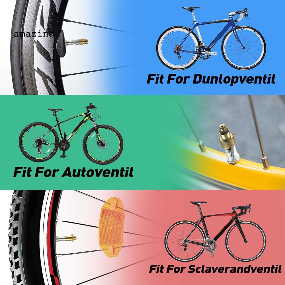 Set 14 Đầu Nối Van Bơm Hơi Lốp Xe Đạp Kèm 10 Vòng Đệm
