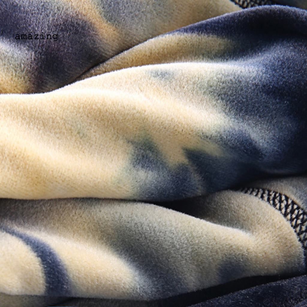 Khăn Choàng Cổ Co Giãn Giữ Ấm In Họa Tiết Màu Gradient Thời Trang