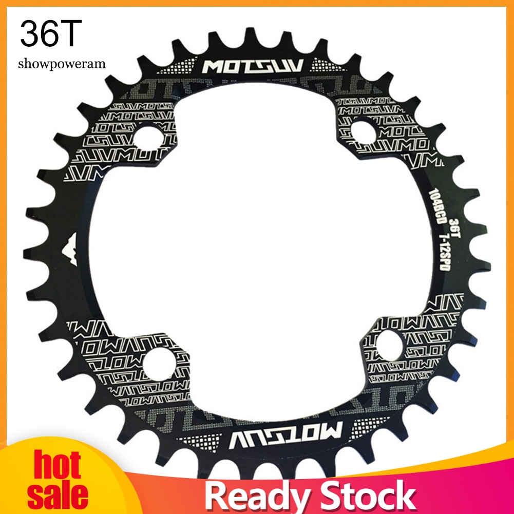 Bánh Xích Xe Đạp Leo Núi Bằng Hợp Kim Nhôm 32 / 34 / 36 / 38T 104BCD