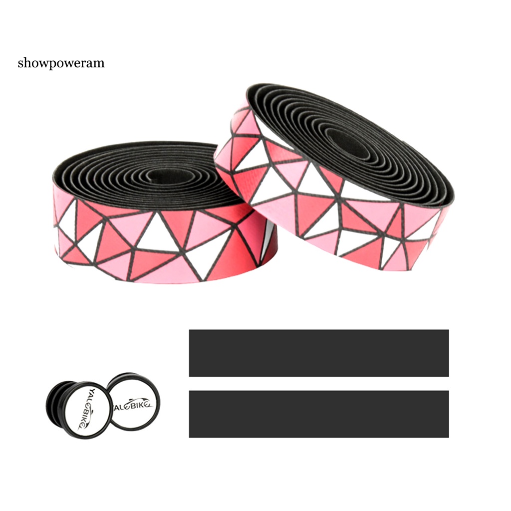 Dây Quấn Tay Lái Xe Đạp Leo Núi Bằng Xốp EVA Giả Da Họa Tiết Tam Giác Chống Sốc