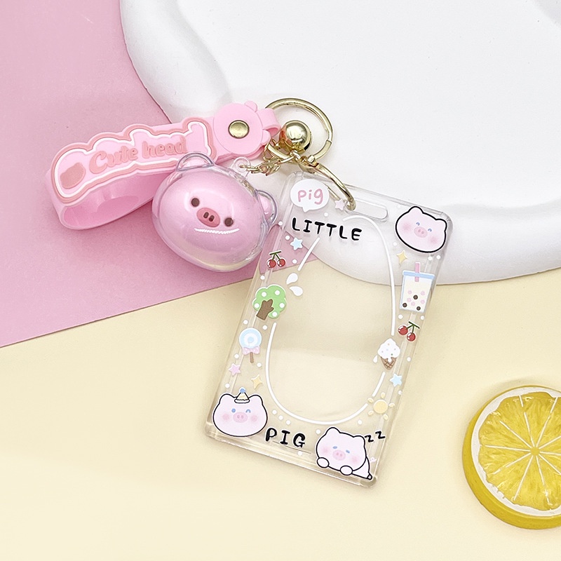 Thẻ Tên Bằng Acrylic Hình Gấu Trúc Hoạt Hình Kèm Móc Khóa 7 * 11cm