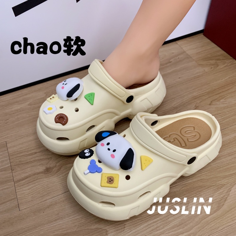 JUSLIN dép dép nữ dép bánh mì nữ dép bánh mì nữ 2023 NEW 060705