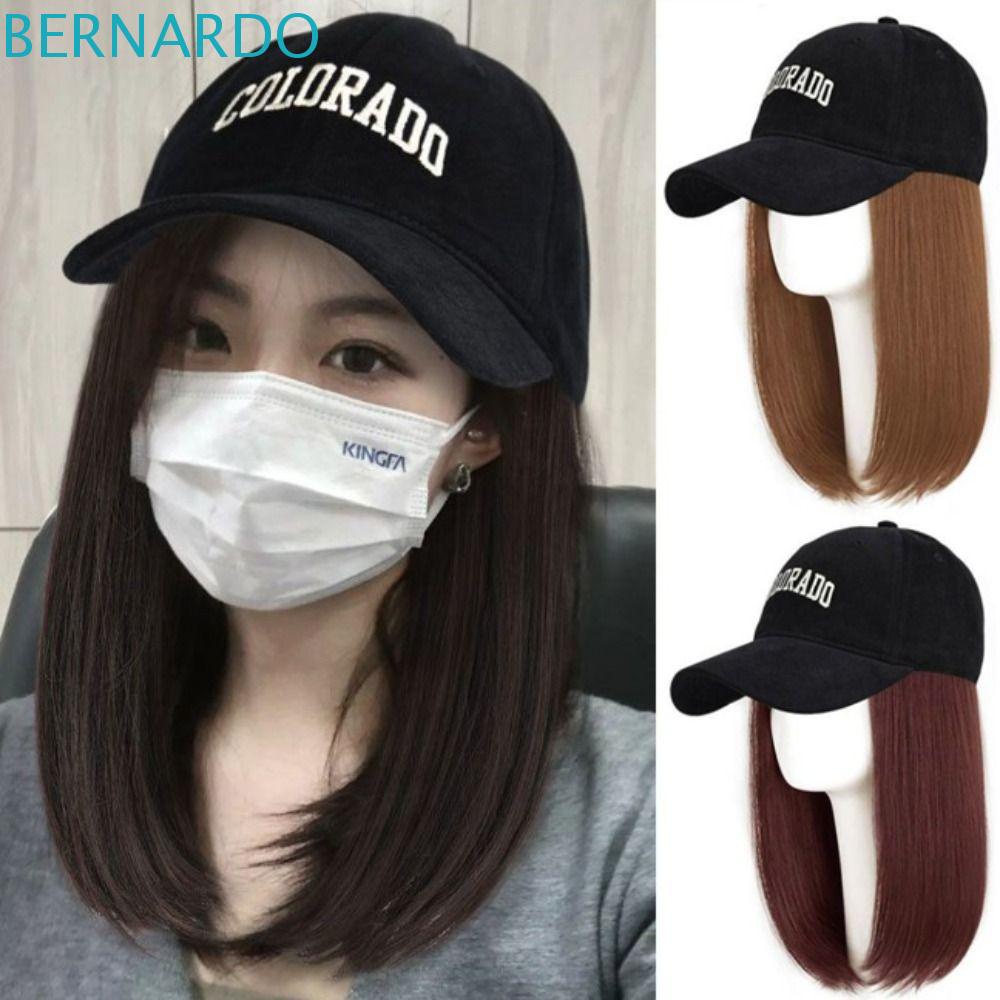 Tóc Giả Bob Bằng Sợi Tổng Hợp Mềm Mại Màu Đen Tự Nhiên Cho Nữ