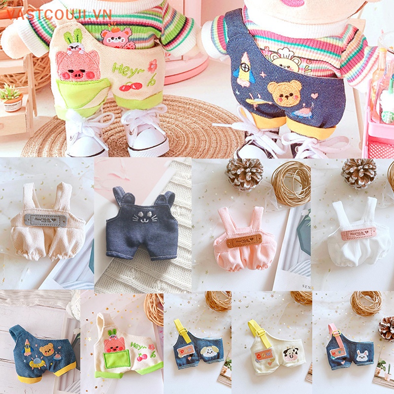 Quần Yếm Dài 20CM Xinh Xắn Cho Búp Bê VN