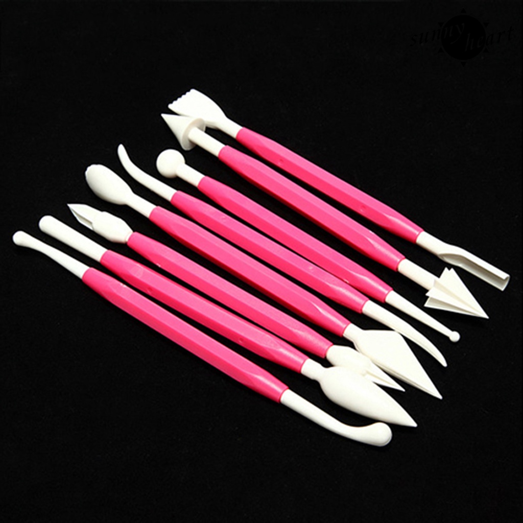 Set 8 Dụng Cụ Tạo Hình Kẹo Hai Đầu Bằng Nhựa Dễ Sử Dụng