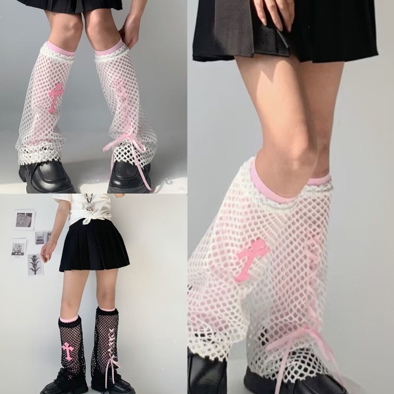 XIXI Tất Lưới Dài Giữ Ấm Chân Thiết Kế Khoét Rỗng Thời Trang Mùa Hè Cho Nữ