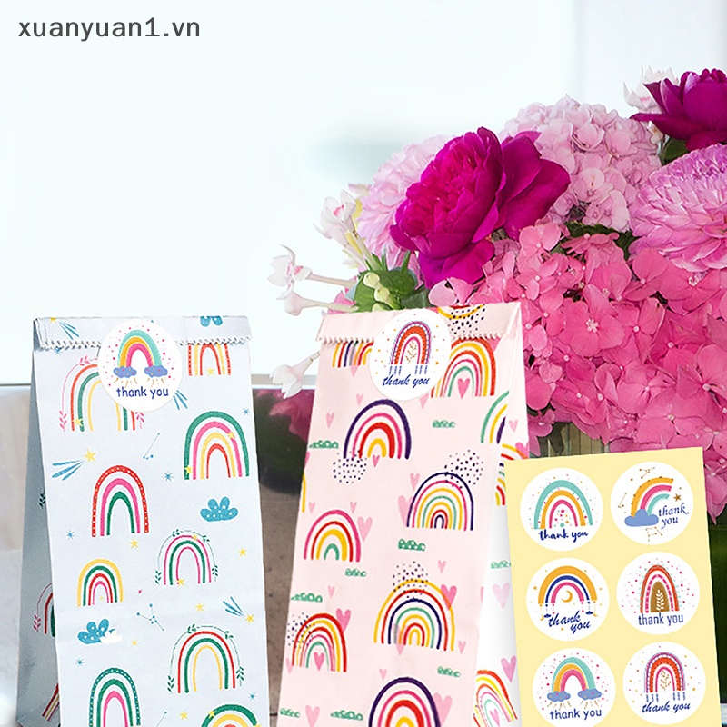 Set 10 Túi Giấy Đựng Quà Màu Xanh Dương Xinh Xắn