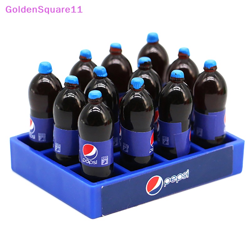 Khay Đựng Nước Ngọt / Soda Mini Màu Vàng Dùng Trang Trí Nhà Búp Bê DIY