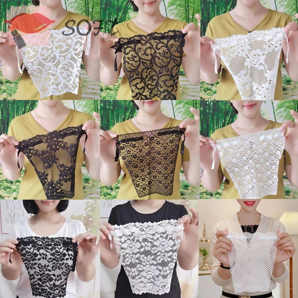 Bộ 2 Áo Lót Ống Phối Ren Màu Trơn Chống Chói Cho Nữ