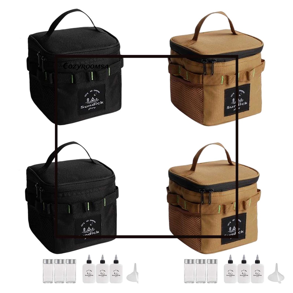 Hộp Đựng Gia Vị Kèm Túi Đựng Tiện Dụng Cho Các Hoạt Động Ngoài Trời