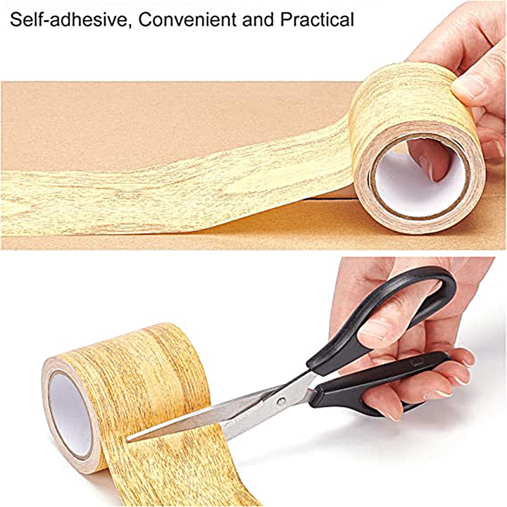 1 Cuộn Băng Dính Sửa Chữa Sàn Nhà Họa Tiết Vân Gỗ Chống Thấm Nước