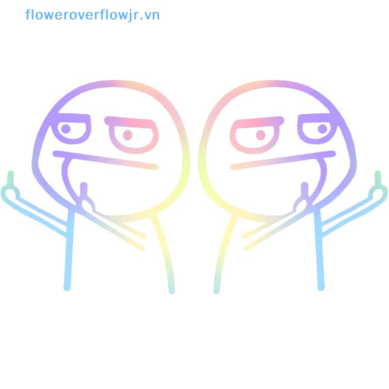 Sticker Họa Tiết Hoạt Hình Vui Nhộn Trang Trí Xe Hơi