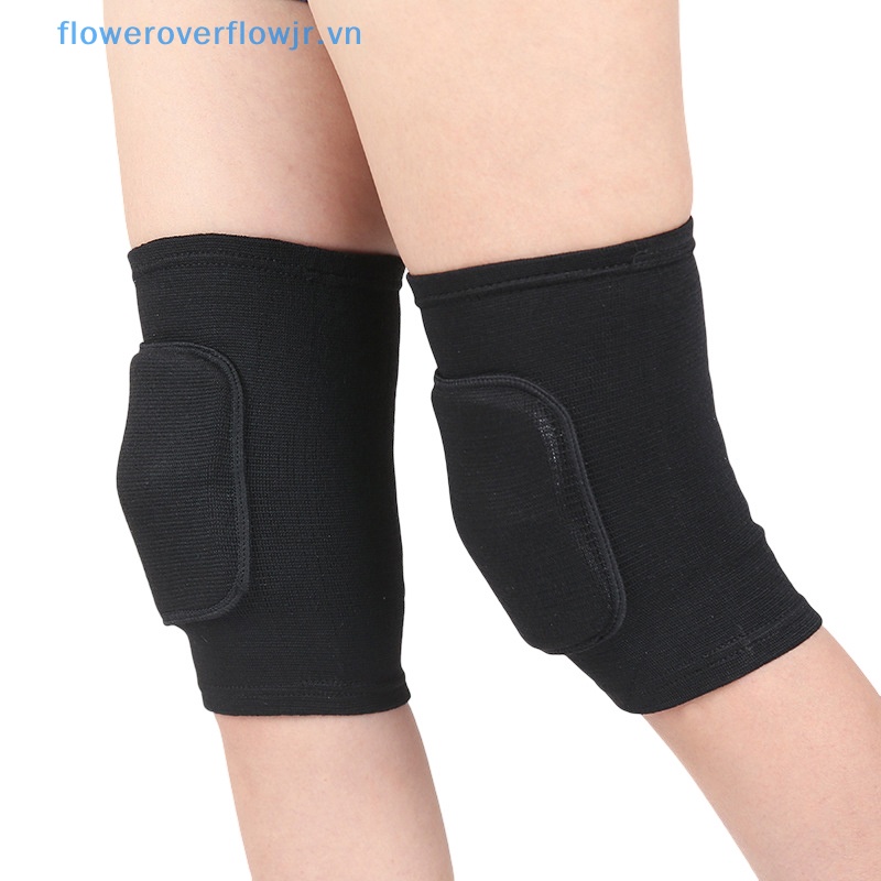 1 Cặp Đệm Bảo Vệ Đầu Gối Bằng Xốp Dày Co Giãn Hỗ Trợ Luyện Tập Yoga / Thể Hình